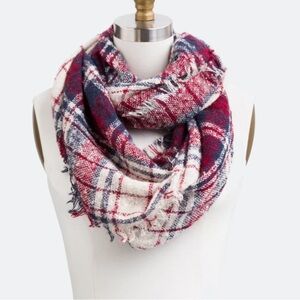 Geneva Plaid Infinity Scarf